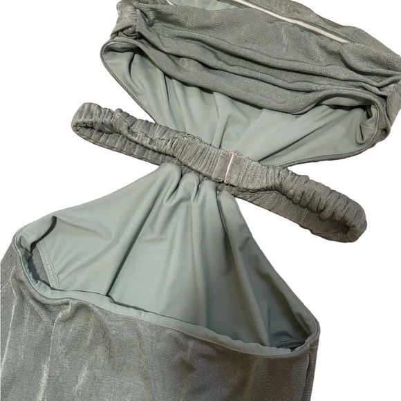 Revolve Not Yours To Keep Arielle Strapless Midi Dress - Sage Green, Size XS - Picture 7 of 10